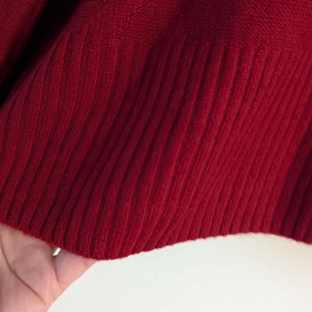 Red Cowl Neck Sweater by ALYX - Picture 4 of 12